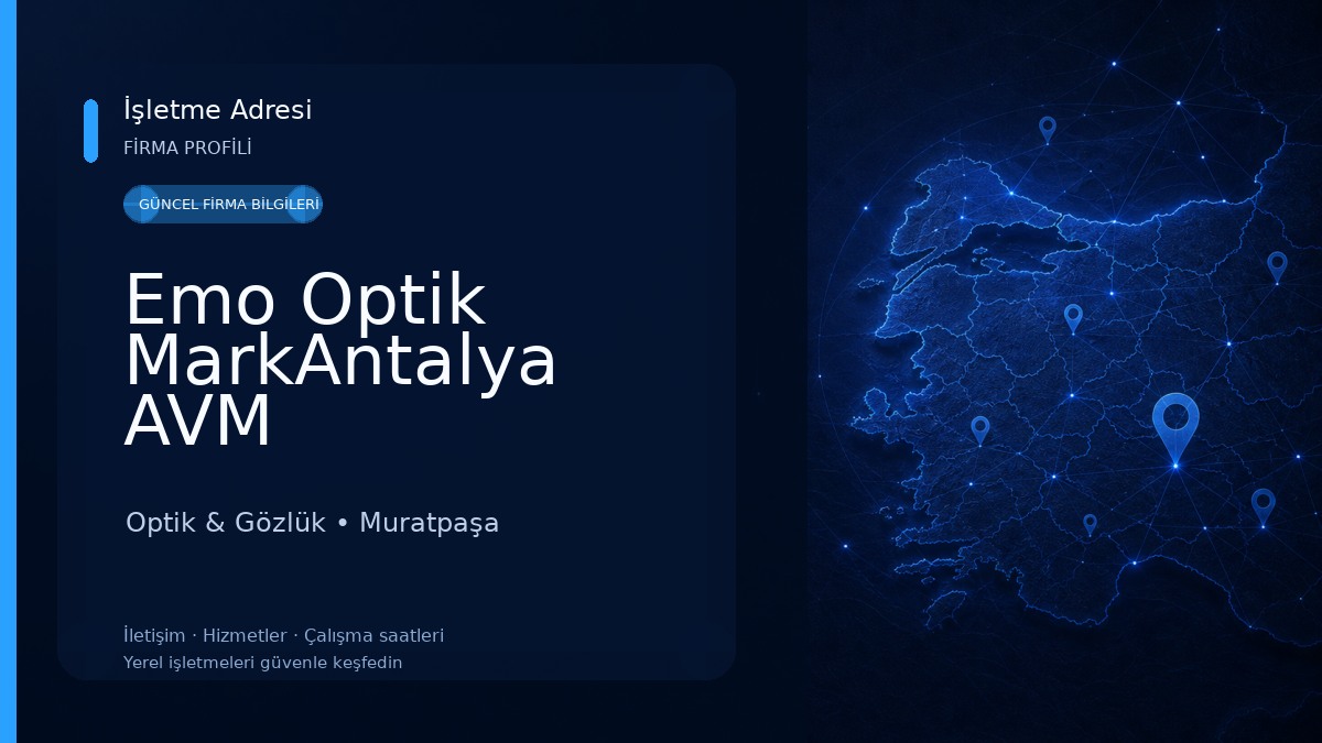 Emo Optik MarkAntalya AVM Optik & Gözlük