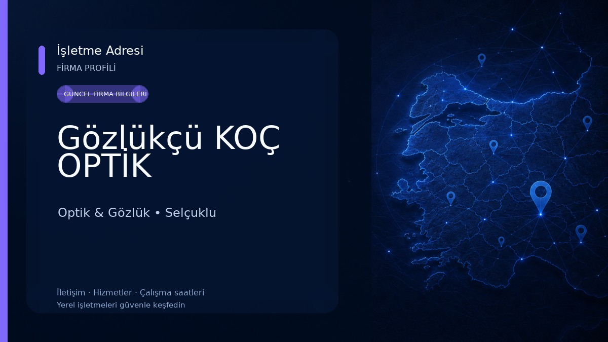Gözlükçü KOÇ OPTİK Optik & Gözlük