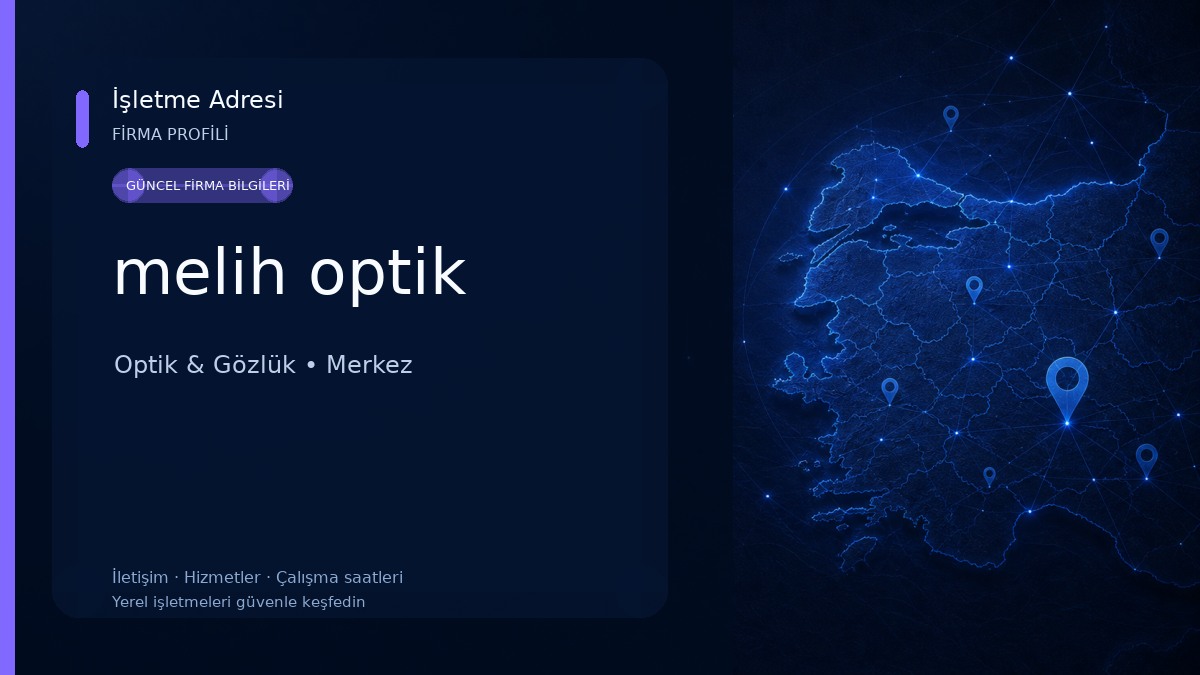 melih optik Optik & Gözlük